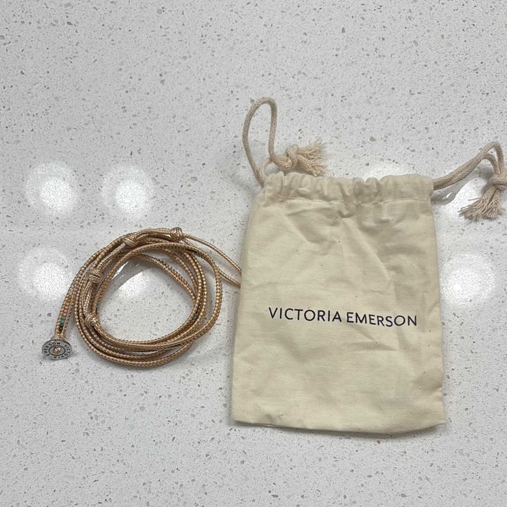 Victoria Emerson Gold And Cream Bracelet